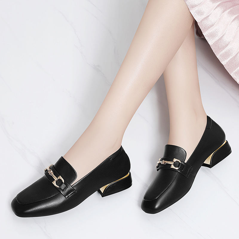 o588时装单鞋女2024舒适流行英伦女鞋鞋子休闲春秋网红软底新款