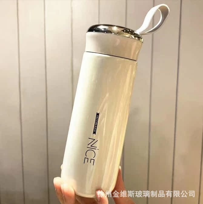 创意玻璃水杯ins风商务礼品杯学生专用杯子促销广告杯可印logo