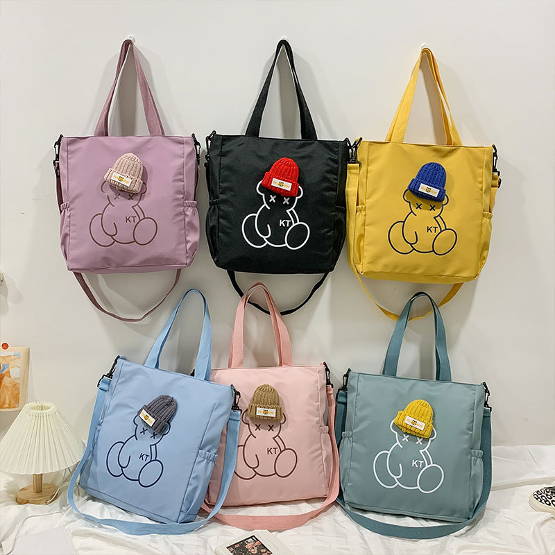 New Fashion Trendy Large Capacity Student Handbag Women's Sweet Fresh Casual Multicolor Shoulder Crossbody Bag