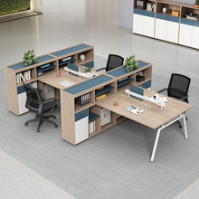 厂家直供职员桌办公家具屏风电脑桌财务桌面对面2人位办公桌批发