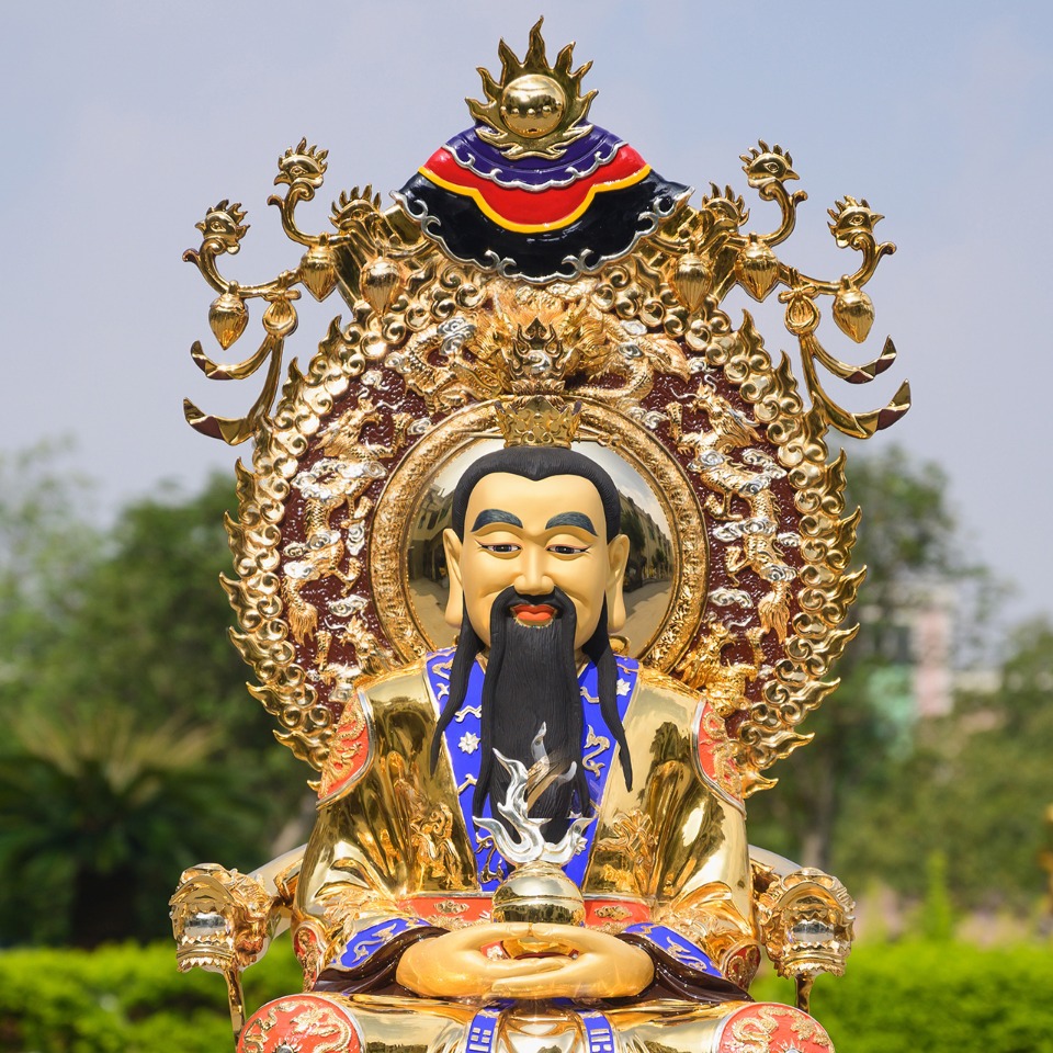 台湾盛凡元始天尊菩萨神像摆件观音菩萨佛像批发道家三清像财神像