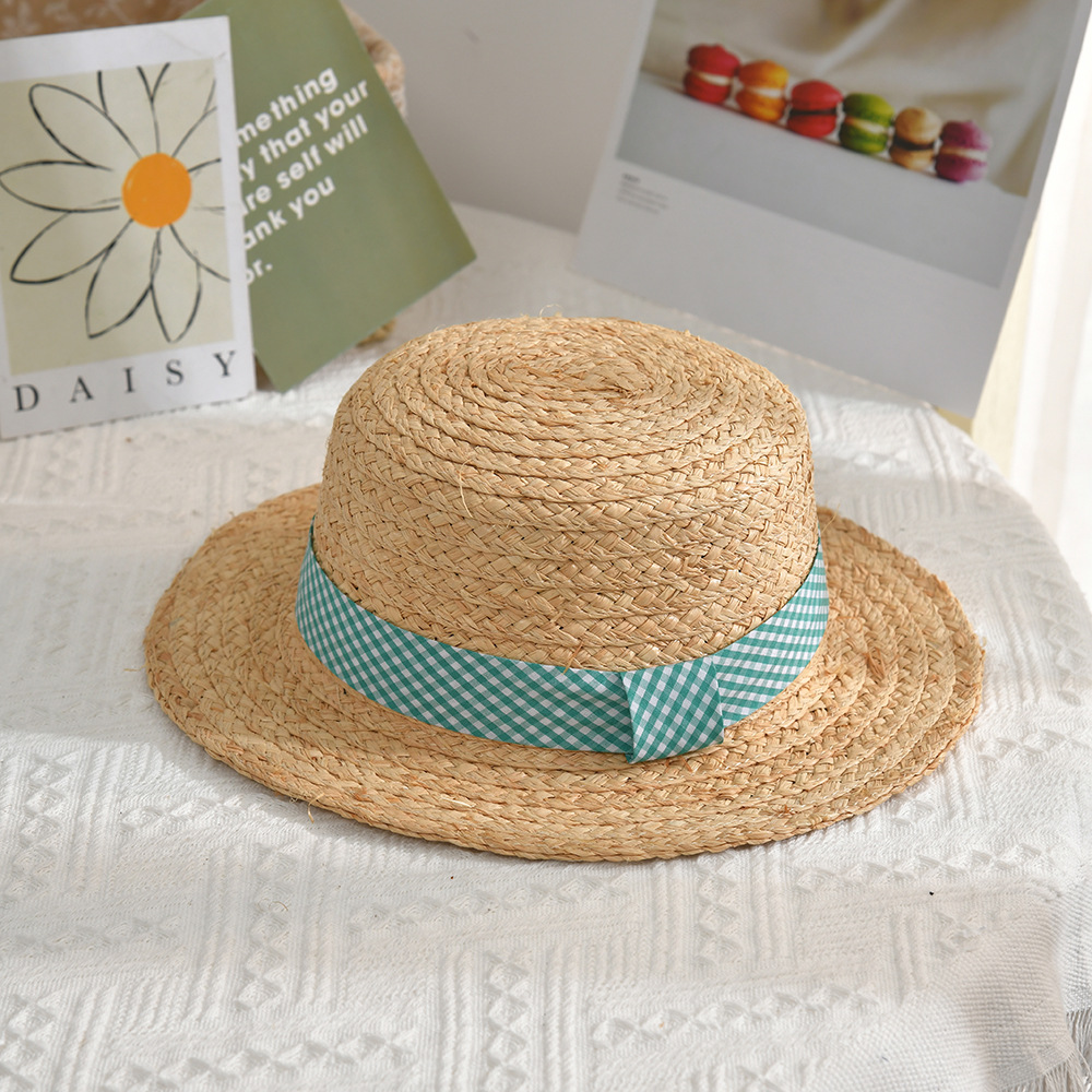 Hat Summer Sun Hat Female Sun Protection Big Brim Hat Travel Beach Wheat-Straw Hat Women's Fashion All-Match Sun Hat