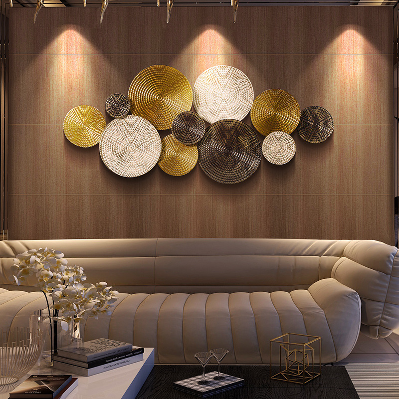 挂墙壁饰沙发餐厅卧室装饰挂件轻奢餐桌背景墙上挂饰门口墙面铁艺