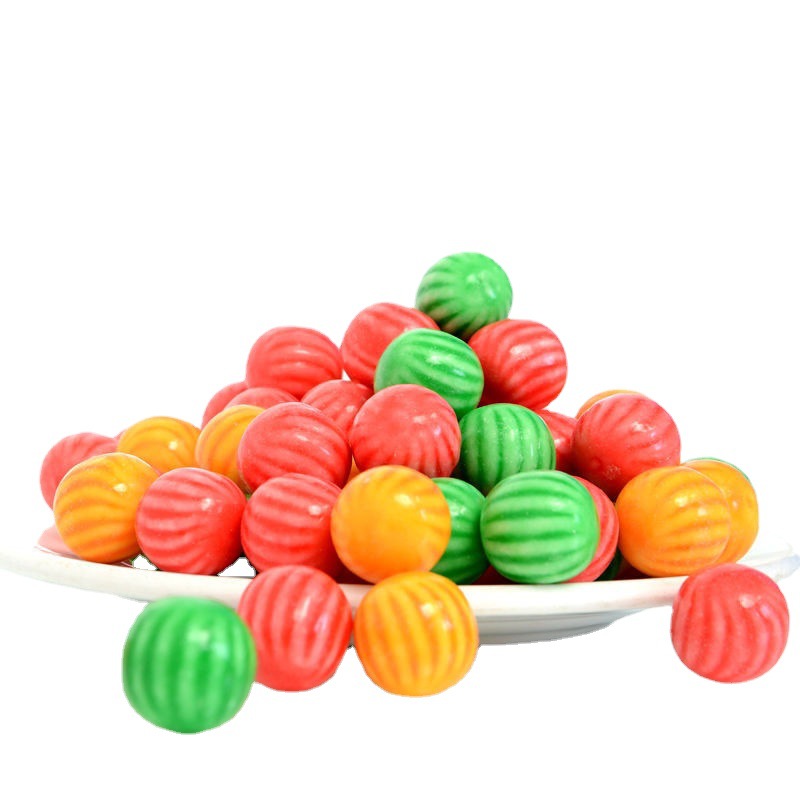批发爆浆西瓜泡泡糖8090休闲怀旧糖果夹心泡泡糖吹大泡泡网红零食