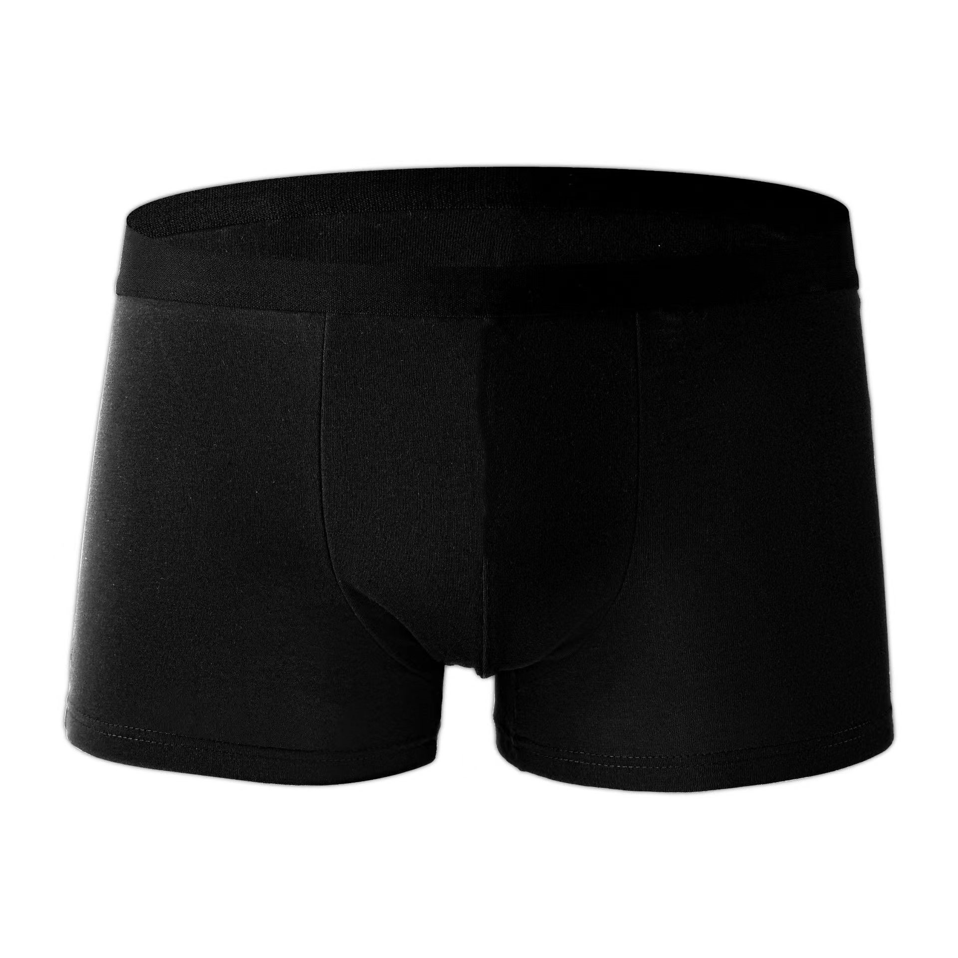 Men's Underwear Summer Solid Color Boxers plus Size Breathable Boxer Mid Waist Knitted Teen Panties Men