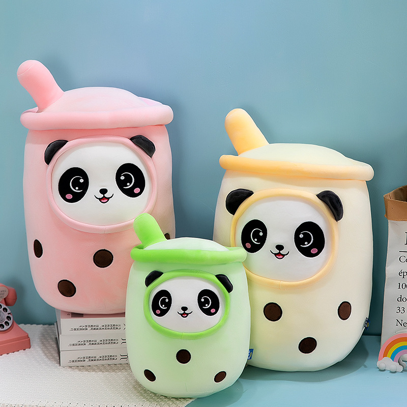 Emulational Fruit Milky Tea Cup Pillow Plush Toy Large Size Bubble Tea Doll Ragdoll Gift Cross-Border Foreign Trade