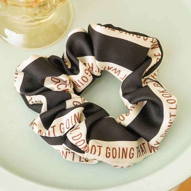 发圈创意波西米亚风英文字母布艺头绳欧美时尚气质高弹力大肠发圈