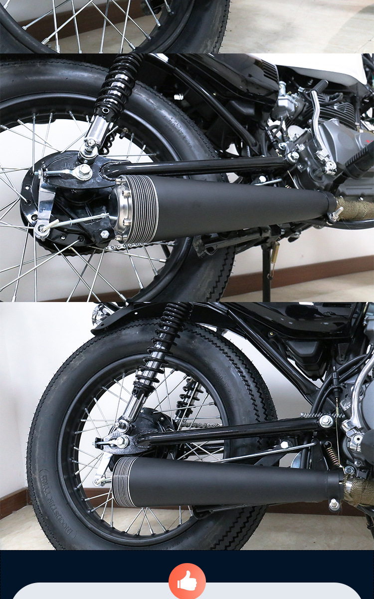 摩托车排气管改装通用配件炸街直排适用于哈雷太子巡航大地鹰王