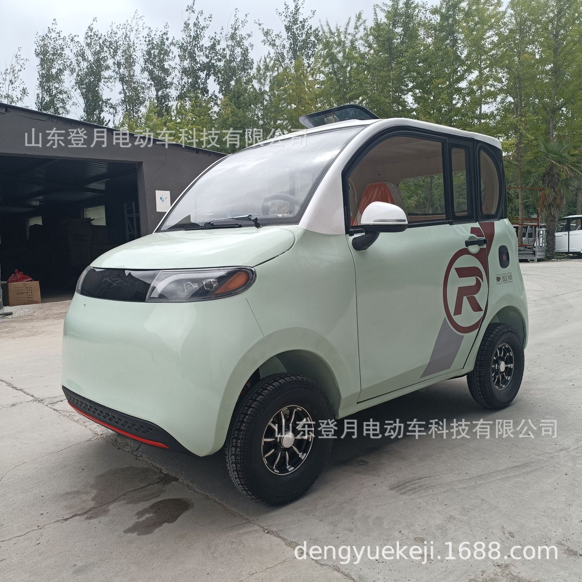 外贸出口电动四轮车女士新能源代步电动车汽车遮阳上下班时尚车型
