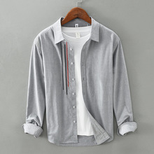 QQ牛仔-高质量2023秋季棉衬衫外套长袖男士衬衣（常年有货）