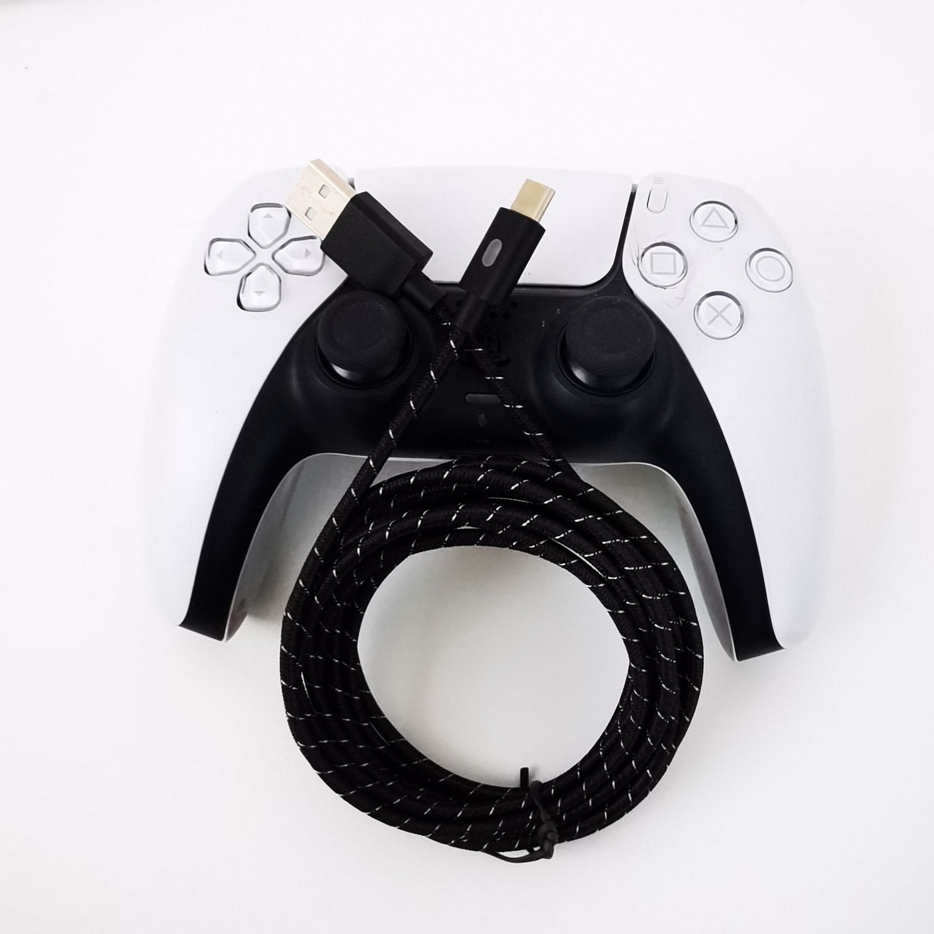 新品xbox one手柄充电线switch数据线ps5游戏机充电线3m带指示灯