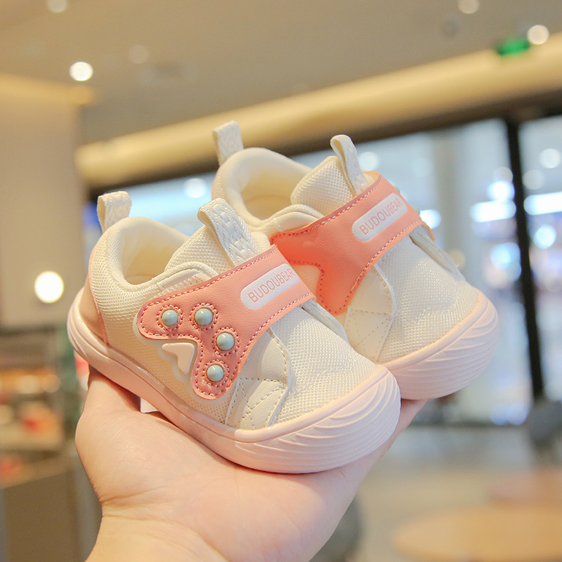 2024 Spring Baby and Infant Toddler Shoes Soft Bottom Baby Boy Coolname Sneaker Velcro Baby Girl Toddler Shoes Generation Hair