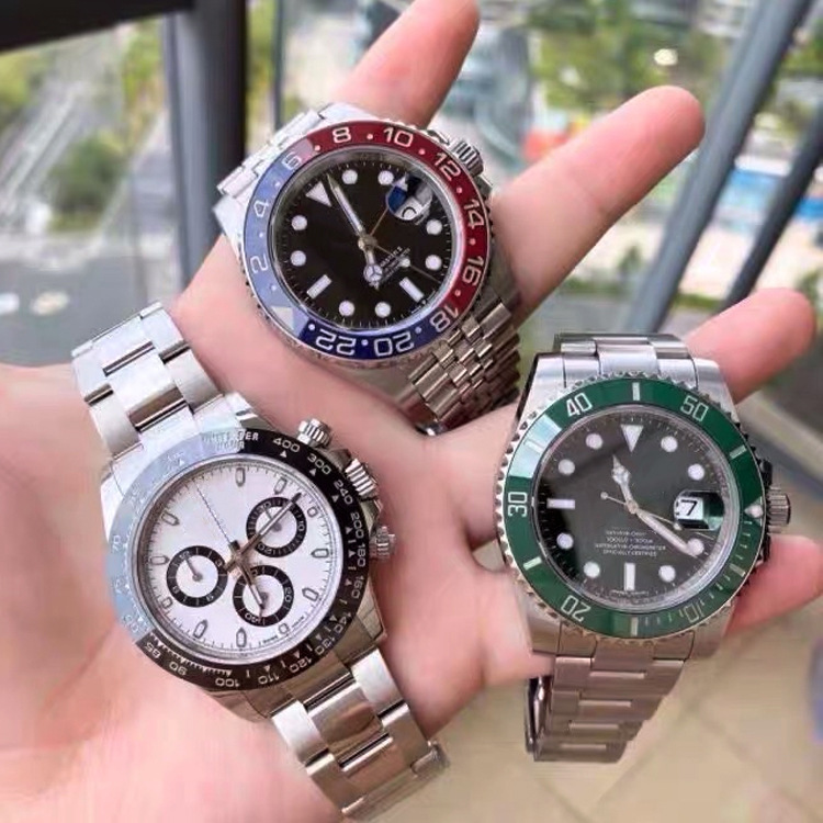 n厂熊猫迪男表7750机芯4130全自动机械表绿水鬼vs黑水鬼女名表c厂