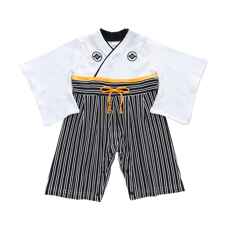 外单儿童和风甚平和服男女式日本传统民族服饰少女少男正装改良袖