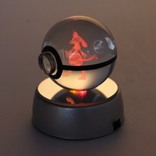 神奇宝贝球 水晶球 一件包邮 50/80球 3D内雕 宝可梦 生日礼物