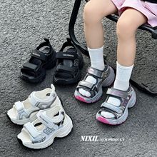 2024夏季新款儿童运动凉鞋韩版时尚男童露趾休闲凉鞋中大女童凉鞋
