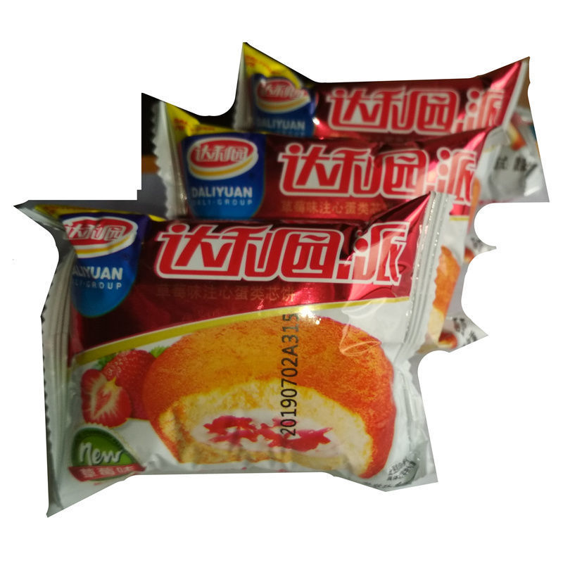 1月下旬-2月产达利园巧克力草莓蛋黄派20枚装早餐零食500g-600g