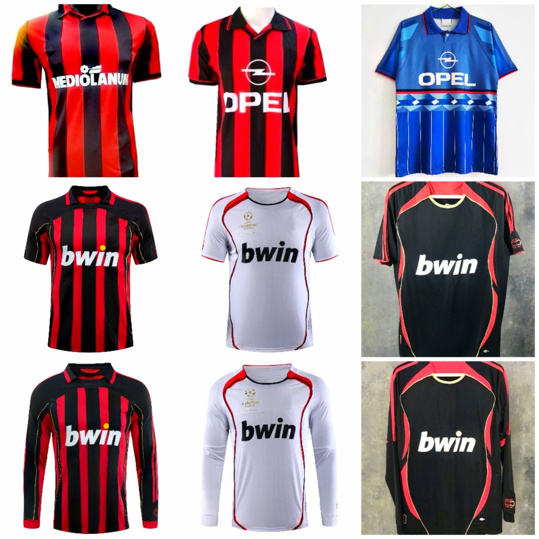 9192/9697/0607ac米lan复古球衣22号卡卡足球服其他款联系