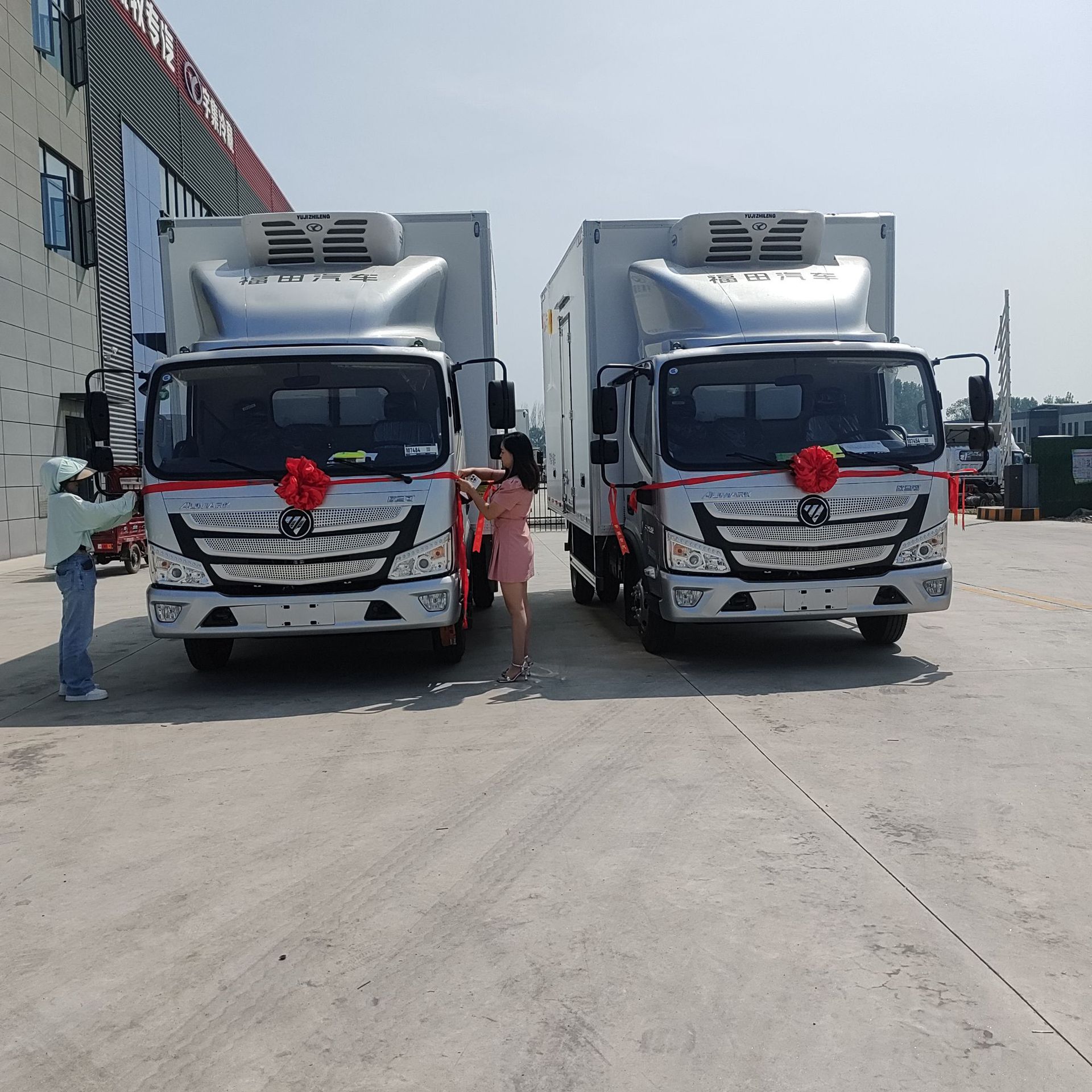 蓝牌大马力宽体4.2米福田欧马可速运冷藏车冻货配送保温车-阿里巴巴