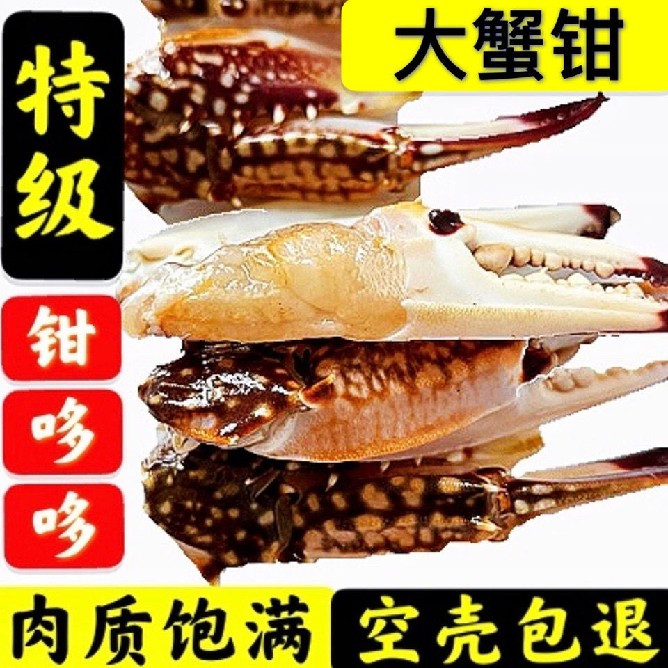 蟹钳冷冻批发大号新鲜脚爪梭子蟹腿无空壳肉饱满生鲜海鲜水产厂家