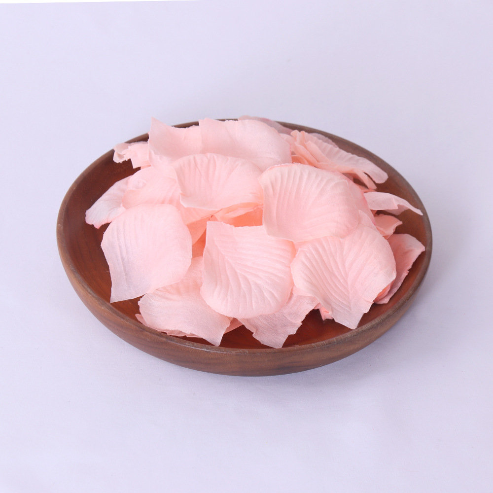 Non-Woven Fabric Stacked 1000 Pieces Rose Petals Wedding Bar Celebration Hand Holding Decoration Props Artificial Flower Generation