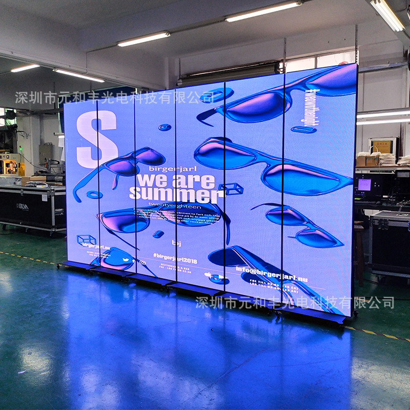 led海报屏 p3镜子屏落地移动全彩广告机 led电子活动宣传机-阿里巴巴