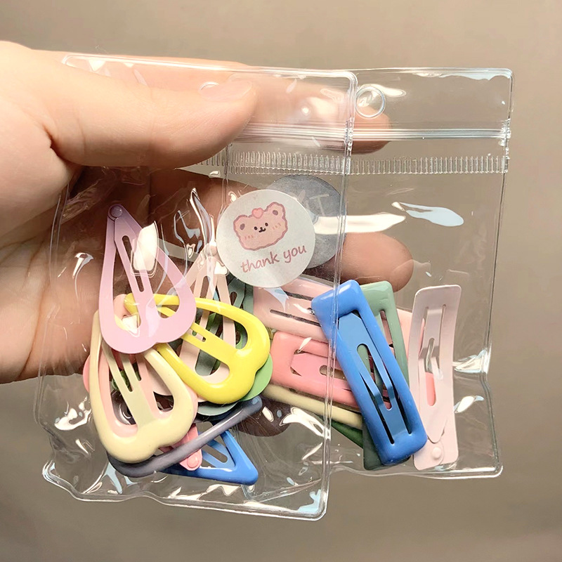Korean Children's Candy Color Small Size Bb Clip Mini Square Color Girl's Broken Hair Hairpiece Clip Jewelry Hairpin Wholesale