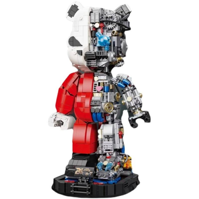 Officially Authorized Violent Bear Mechanical Building Blocks Children's Assembled Compatible with Lego Toy Tide Play Ornaments Gifts for Boys and Girls