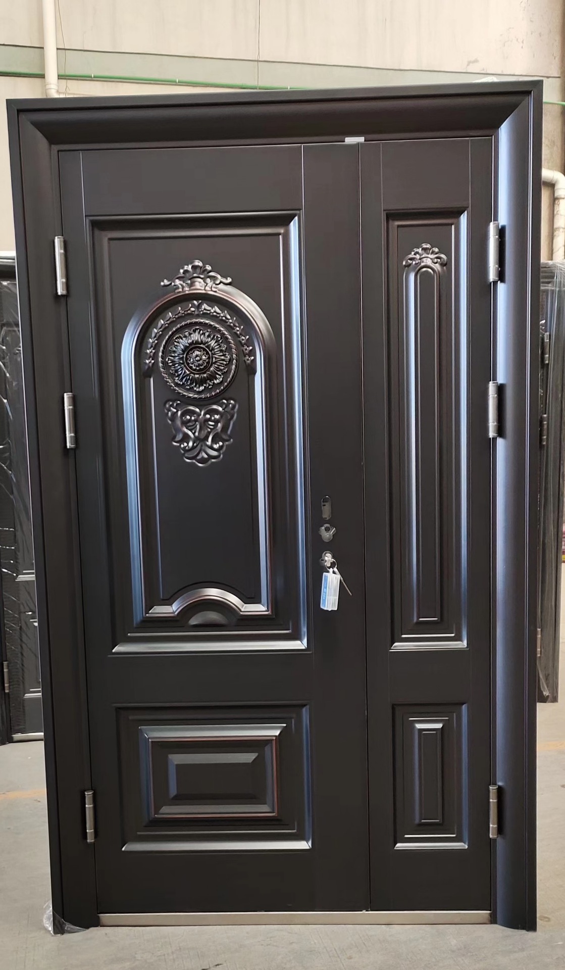 甲级防盗入户门带智能锁别墅大门公寓进户门锌合金安全门厂家直销