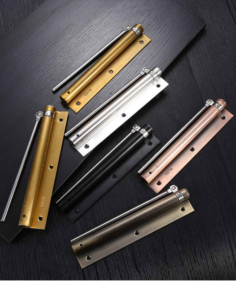 简易不锈钢闭门器家用自动关门弹簧闭合器隐形门液压闭门器顺位器