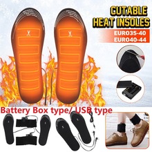 碳纤维电热鞋垫 电池盒供电发热鞋垫4.5V含电池盒绑带加热鞋垫