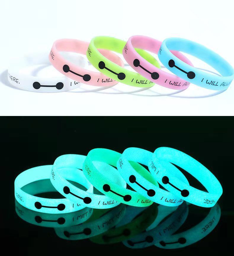球星科比詹姆斯库里新款夜光手环nba学生系男女情侣硅胶手链荧光i