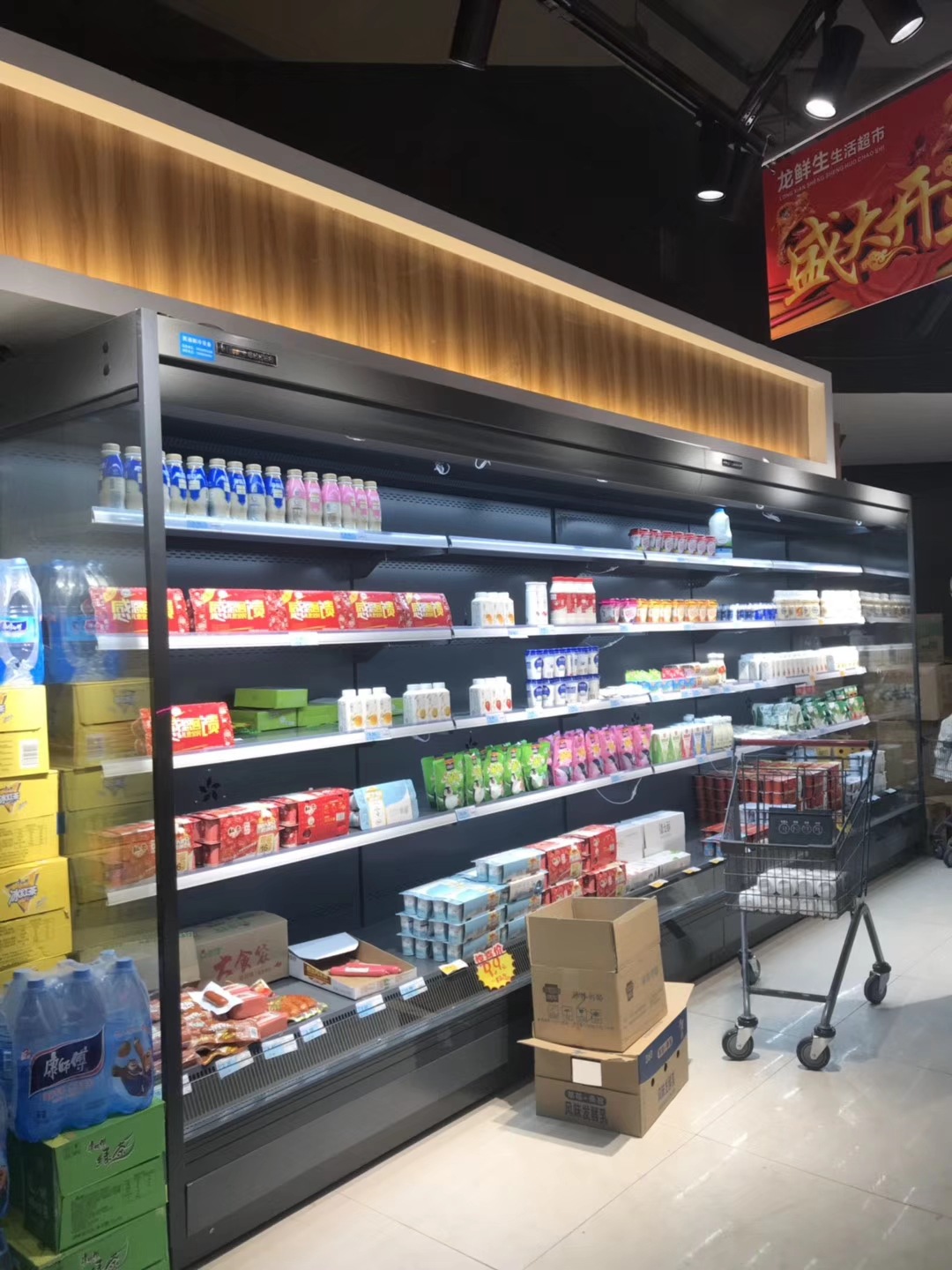 酸奶低温展示柜低温奶柜超市日配柜711连锁超市低温奶柜未来雪