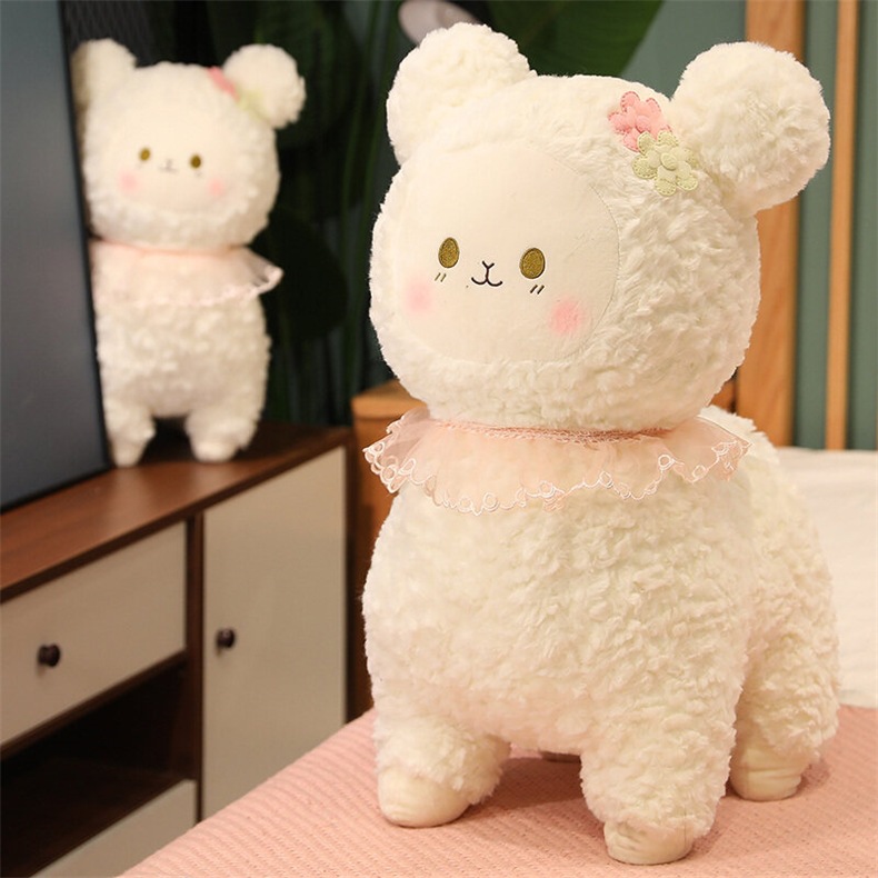小绵羊公仔嘟嘟羊山羊小羊驼毛绒玩具布娃娃玩偶抱枕生日礼物女孩
