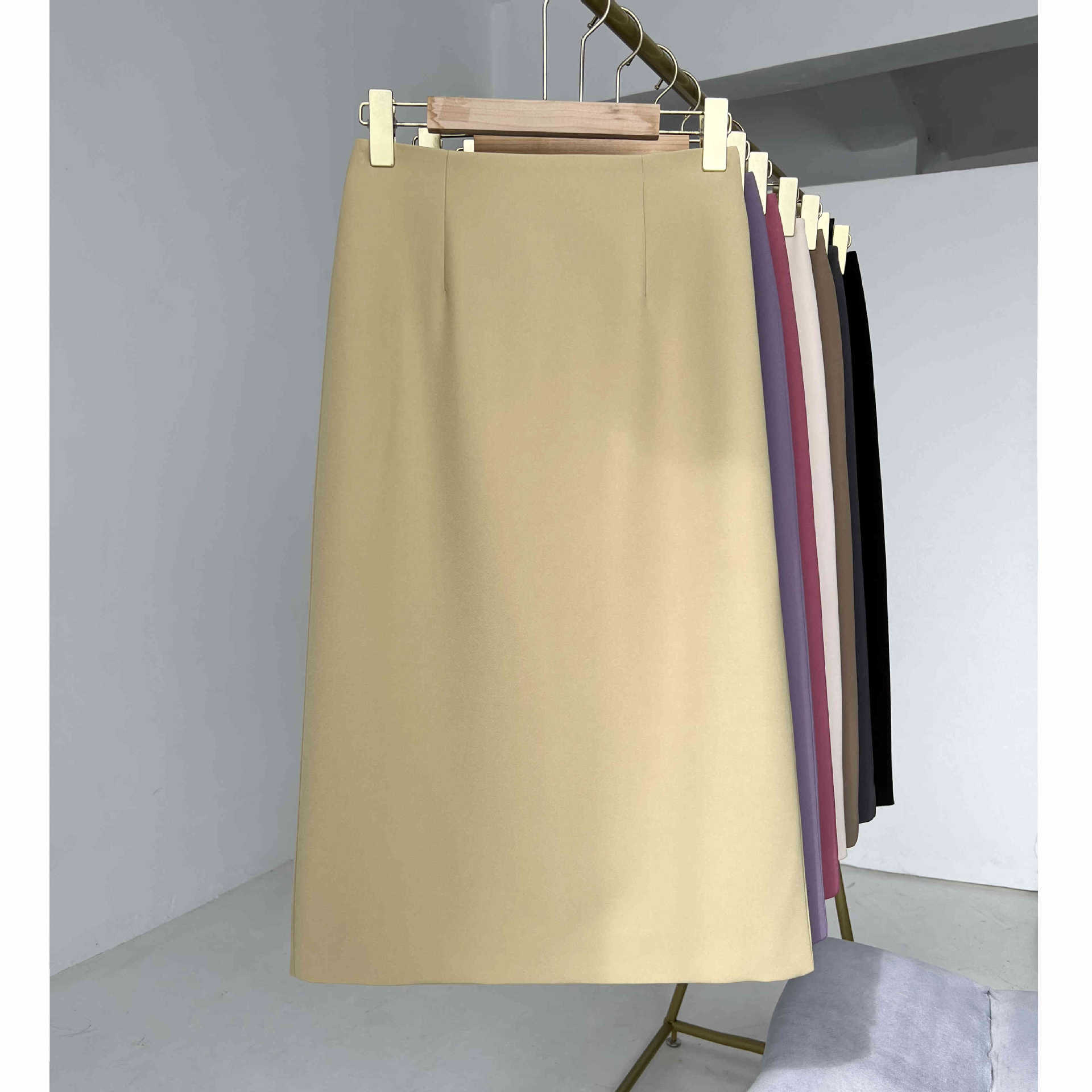 Suit Skirt for Women 2023 New Summer High Waist Slimming Mid-Length Pendant Straight A- line Skirt High-Grade Skirt