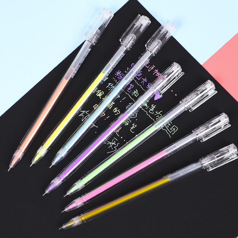 手绘彩色高光笔手帐绘画白色素描提亮漫画水彩金色画画勾线笔笔学