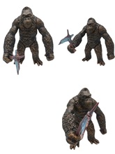 电影版金刚骷髅岛黑猩猩 白猩猩怪兽 哥斯拉 摆件公仔 玩具模型