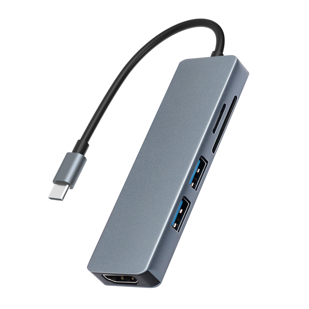 跨境usb c hub 拓展坞 适用于华为macbook 六合一 type-c扩展坞