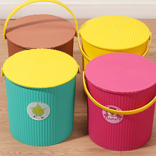 水桶凳可坐塑料桶带盖幼儿园安吉桶洗澡手提桶钓鱼桶储物收纳桶凳