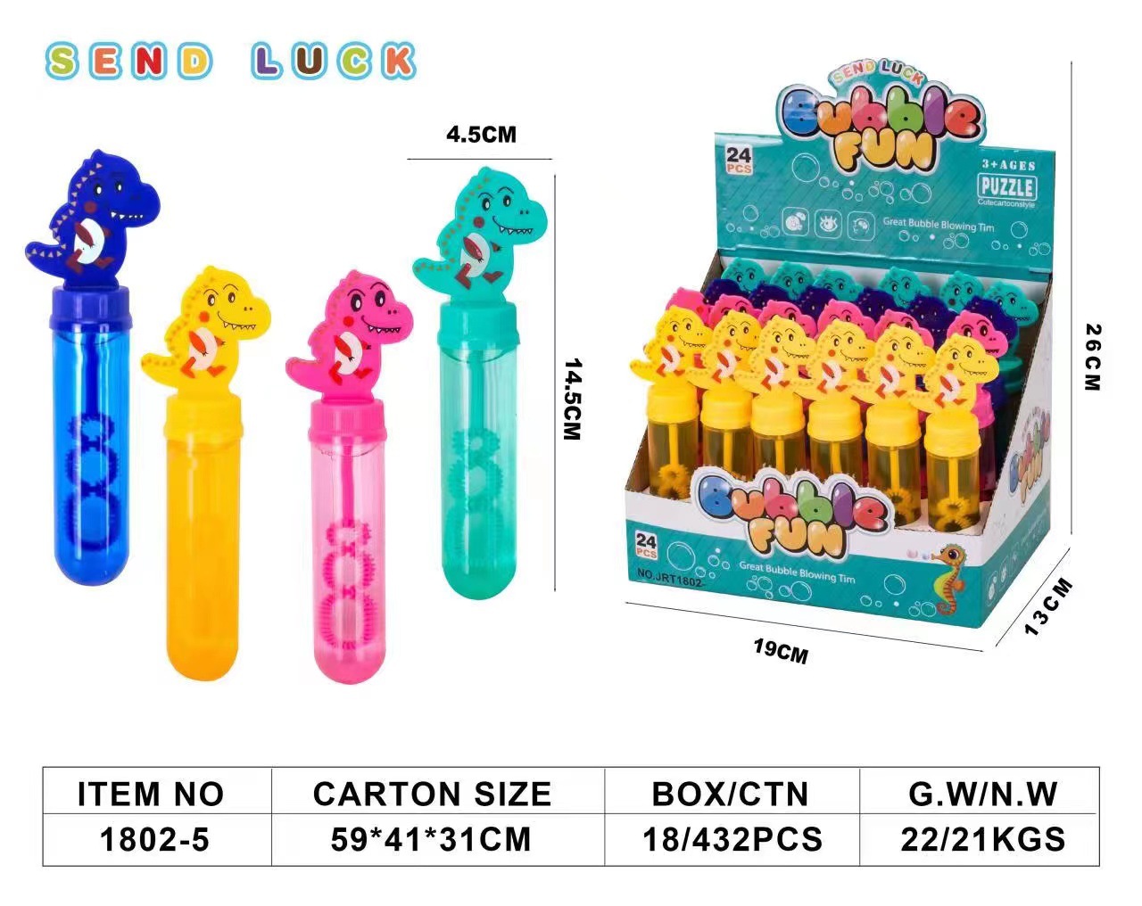 Cartoon Bubble Water Mini Small Sized Bubble Blowing Stick Toy Summer Hot Wholesale Stall Gift Campus Kindergarten