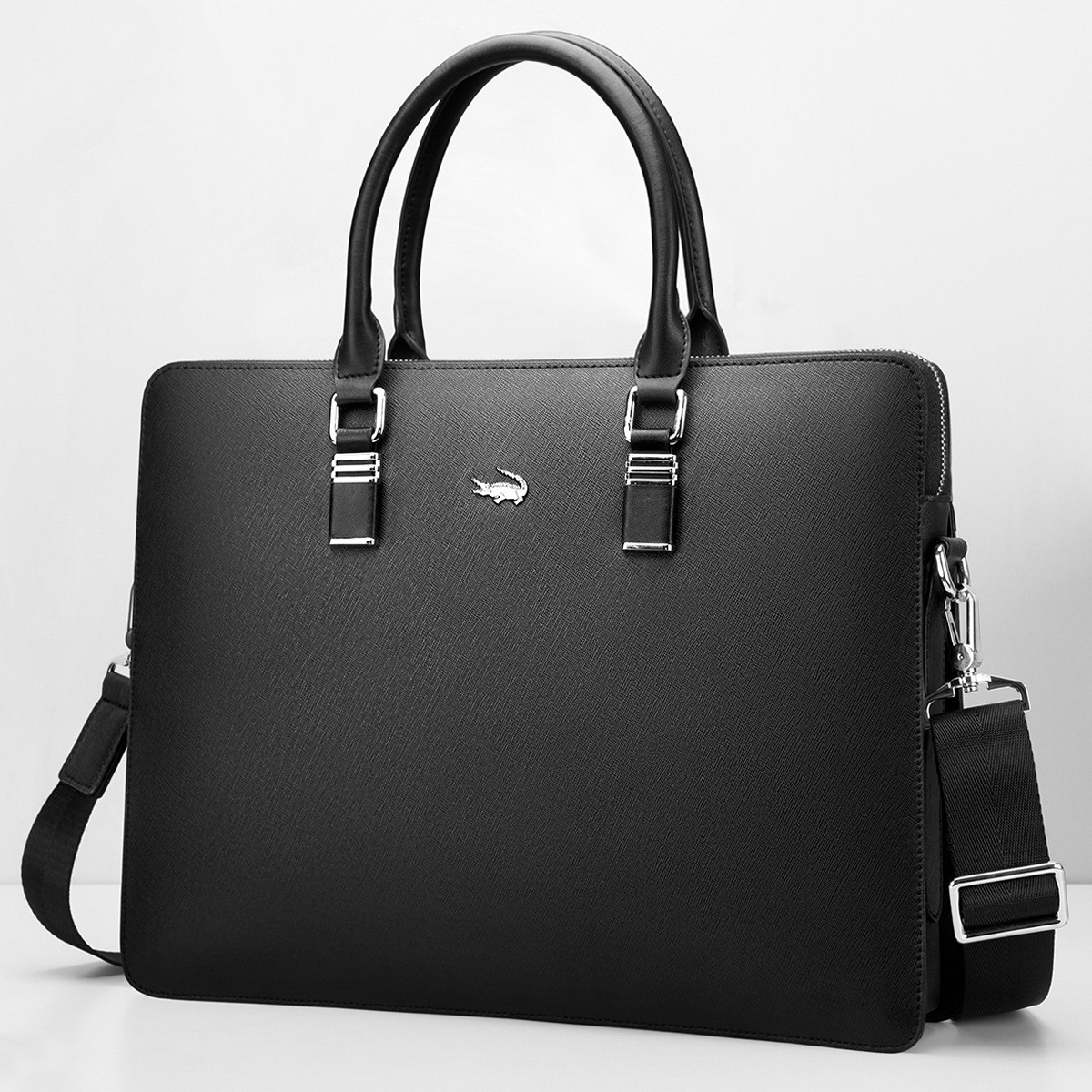 新款公文包男真皮男士手提包牛皮男包14寸电脑包商务大容量公文包