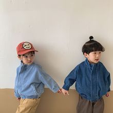 儿童牛仔外套男童秋装女童上衣2022新款春秋季韩版洋气小宝宝夹克