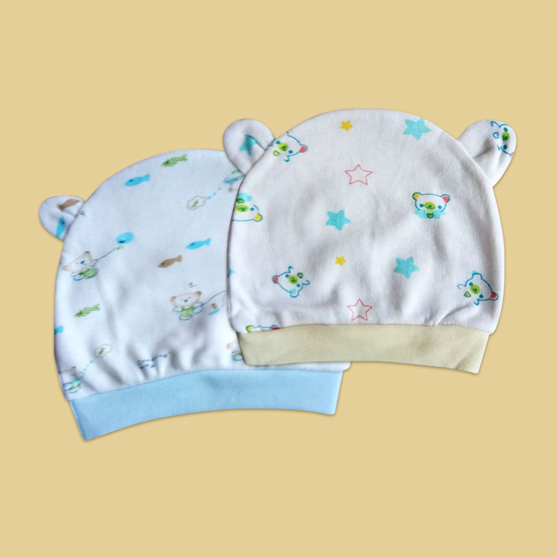 Amazon Babies' Newborn Fetal Cap Baby Cotton Styling Hat Baby Fits Cap Pinbao Hat Wholesale