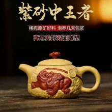 正宗宜兴紫砂壶原矿陈腐段泥金蟾供春壶高档茶壶茶具礼品收藏重器