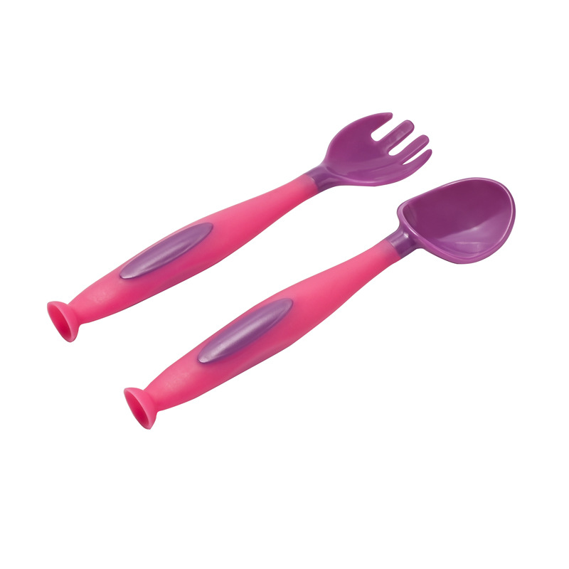 Newborn Baby Feeding Water Eat Learning Training Spoon Children Flexible Solid Food Bowl Spoon Baby Tableware Spork Suit