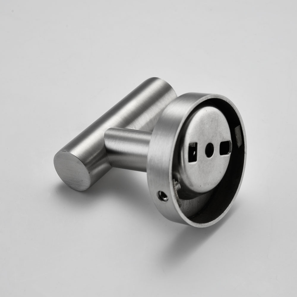 亚马逊304不锈钢拉丝卫生间挂衣钩浴室衣帽钩圆形壁挂 跨境电商