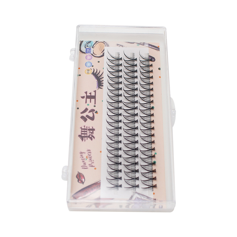 Dingsen False Eyelashes V-Type Eyelashes Magnolia Eyelash Single Cluster Natural Self-Grafting Eyelashes Segmented Eyelashes