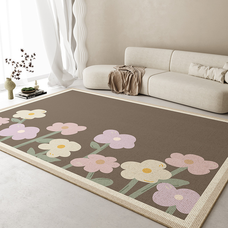 Carpet Living Room Ins Style Sofa and Tea Table Floor Mat Simple Bedroom Bedside Blanket Balcony Bay Window Mat Household Skid Resistance Blanket