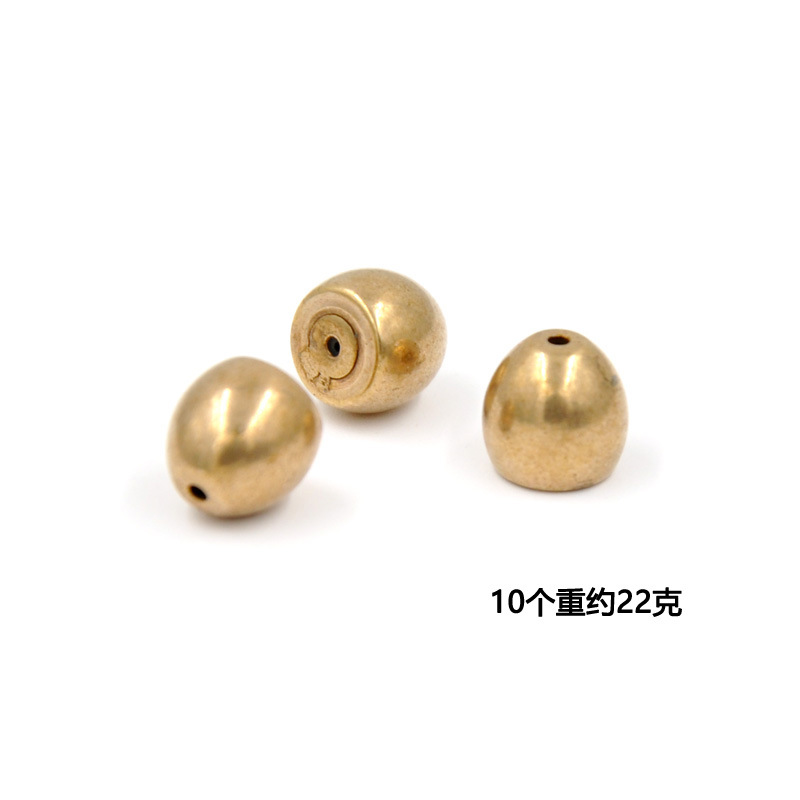 Brass Lathe Semicircle Earplug Spherical Quality Earrings Rear Plug Metal Ear Stud Plug Lettering Fixed Logo Ornament Accessories