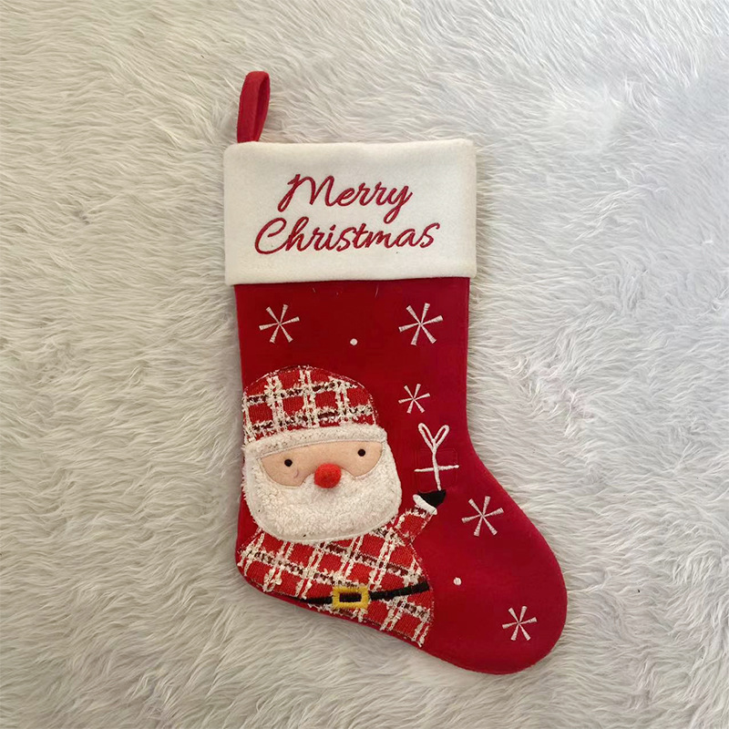 Hot Sale Christmas Stockings Christmas Gift Christmas Cartoon Pattern Snowman Christmas Decoration Christmas Pendant Saint